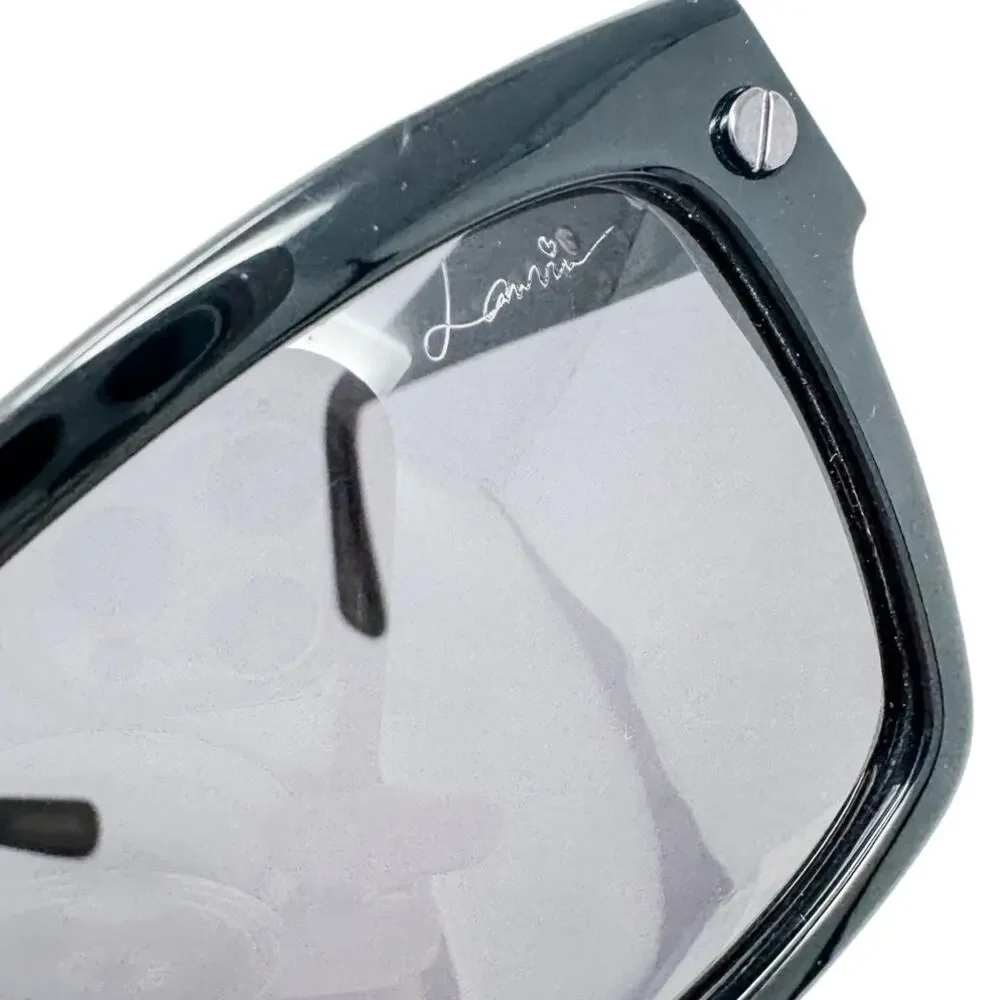 Lanvin Square Jeweled Sunglasses w/ case black SNL 511S